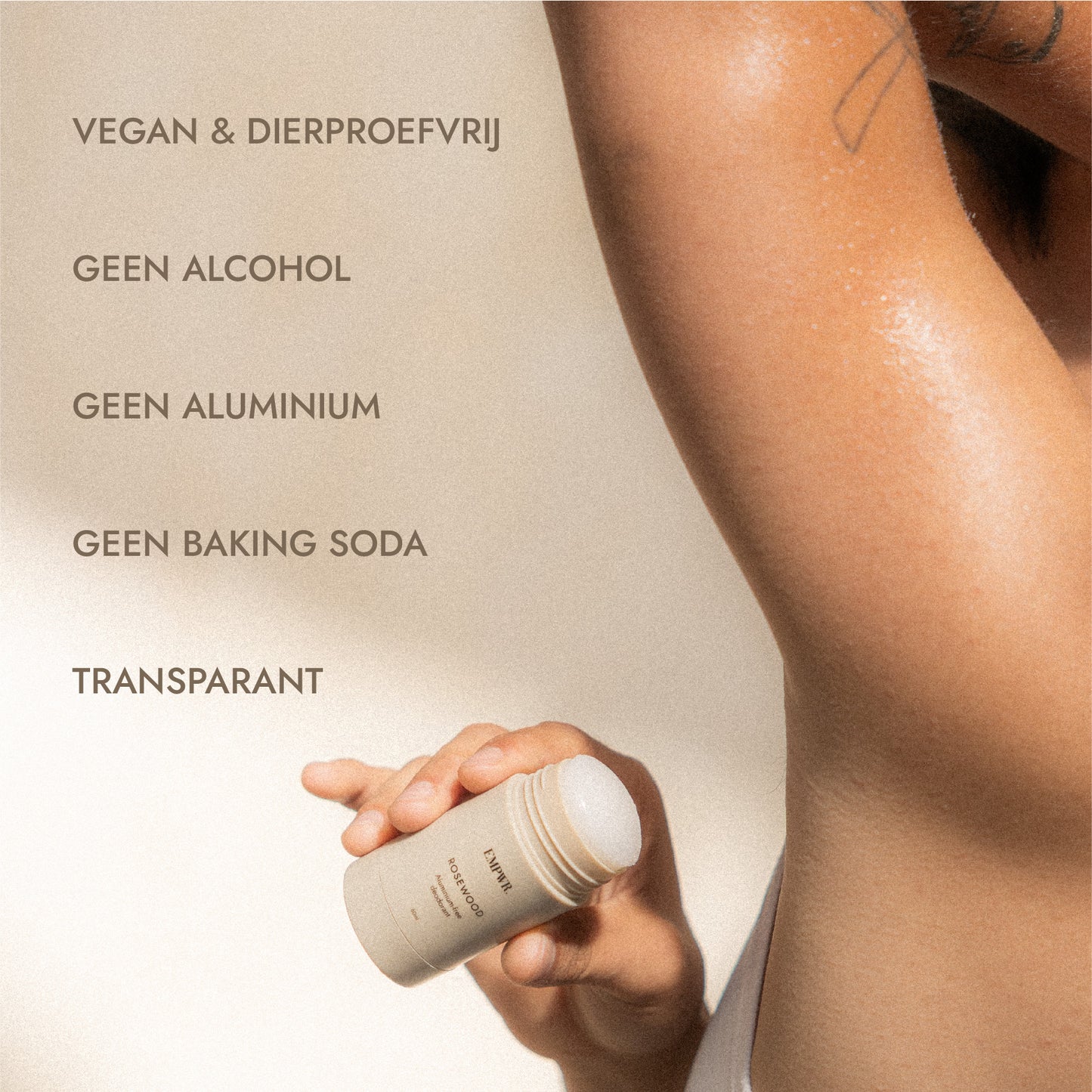 Aluminium vrije deodorant